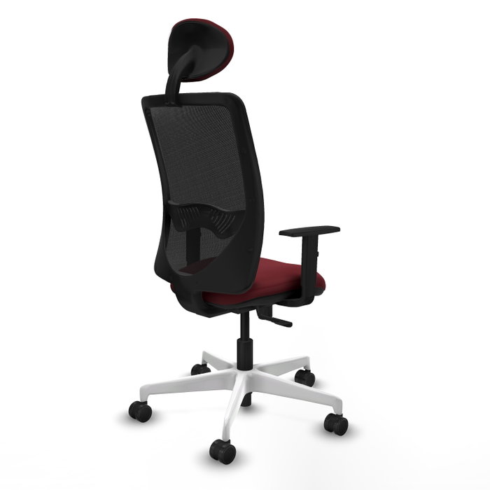 PIQUERAS Y CRESPO Silla de oficina Zulema con mecanismo Sincro, Granate y Negro PIQUERAS Y CRESPO Silla de oficina Zulema con mecanismo Sincro, Granate y Negro