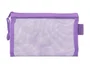 Liderpapel Bolsa Zipper Bag Multiusos Transpirable Poliester Din A6 Morado Pastel