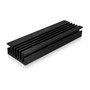 ICY BOX IB-M2HS-70 Disipador Térmico para M.2 SSD, Aluminio, Negro, 10 mm