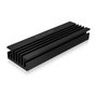 ICY BOX IB-M2HS-70 Disipador Térmico para M.2 SSD, Aluminio, Negro, 10 mm