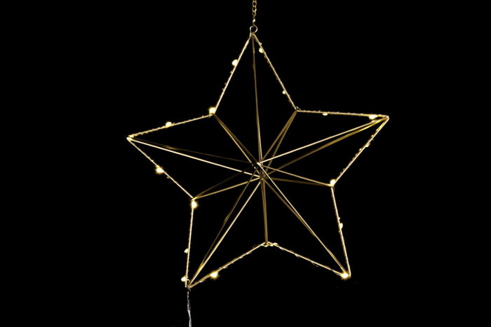DKD Home Decor Decoración Colgante LED 30x11x30 Surtido Dorado y Plateado DKD Home Decor Decoración Colgante LED 30x11x30 Surtido Dorado y Plateado