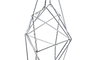 DKD Home Decor Decoración Colgante LED 30x11x30 Surtido Dorado y Plateado