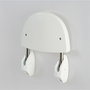 Basics Asiento de Pared Plegable para Bañera Blanco 36 x 40 cm