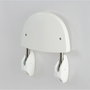 Basics Asiento de pared plegable para bañera, blanco, 36 x 40 cm