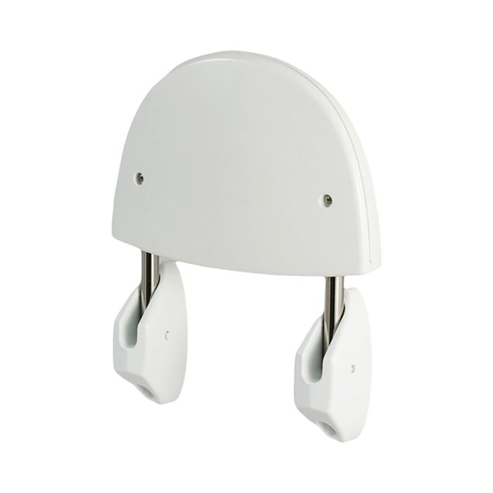 Basics Asiento de pared plegable para bañera, blanco, 36 x 40 cm