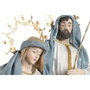 DKD Home Decor Nacimiento en Poliéster Azul y Blanco 48x28x90 cm