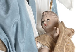 DKD Home Decor Nacimiento Navidad Moderna Azul Blanco 48 x 28 x 90 cm