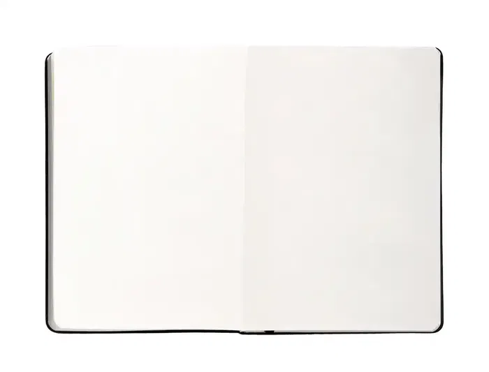 Antartik Cuaderno A4 Tapa Dura Hojas Lisas Negro 100 Hojas 80gr FSC Colección Antartik Notes con Gomilla y Bolsillo