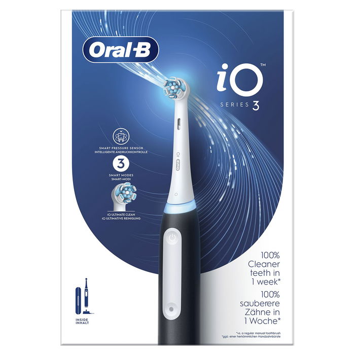 Oral-B Cepillo Eléctrico iO Series 3N Color Negro Mate Incluye Estuche de Viaje Oral-B Cepillo Eléctrico iO Series 3N Color Negro Mate Incluye Estuche de Viaje