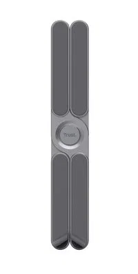 Trust Macy Soporte para Portátil y Tableta Ajustable Plegable Aluminio hasta 17.3", 7 Alturas, Superficie Antideslizante, Bolsa de Transporte