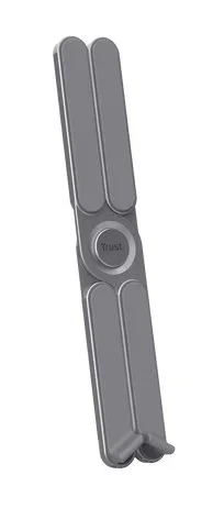 Trust Macy Soporte para Portátil y Tableta Ajustable Plegable Aluminio hasta 17.3", 7 Alturas, Superficie Antideslizante, Bolsa de Transporte