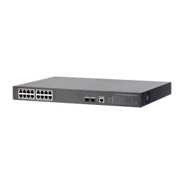 Dahua DH-PFS4218-16GT-240 Switch PoE 16 Puertos Gigabit + 2 SFP Uplink 240W Gestionado Layer 2