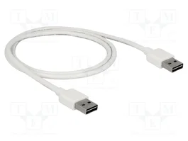 DeLOCK Cable USB 2.0 Tipo A a Tipo A 1 m Blanco 85193