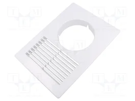 DOSPEL S.A. Rejilla de ventilación de ABS blanca 250x180x29mm