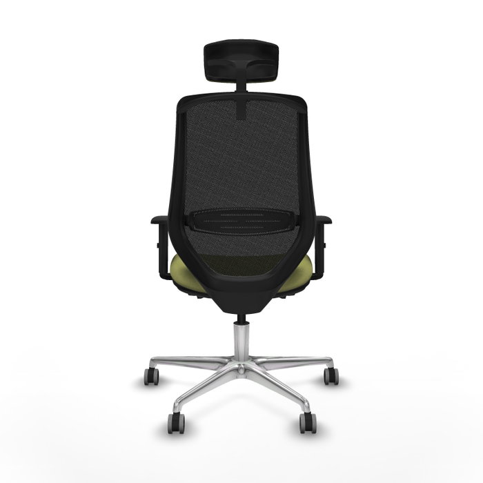 PIQUERAS Y CRESPO Silla de oficina Mardos con mecanismo Sincro/Traslack, Verde oliva y Negro