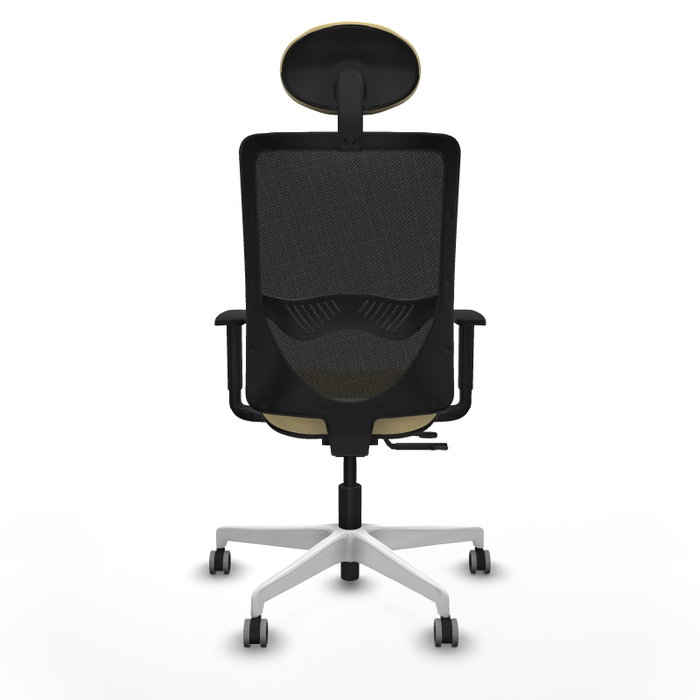 PIQUERAS Y CRESPO Silla de oficina Zulema con mecanismo Sincro/Traslack, Crema y Negro PIQUERAS Y CRESPO Silla de oficina Zulema con mecanismo Sincro/Traslack, Crema y Negro