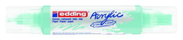 Marcador Acrylic Edding 5400 3D Doble Punta (2-3/5-10 Mm) Azul Pastel (Set de 5)