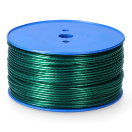 Edm Cable de Acero Revestido PVC Verde Calibre 4 mm x 175 m Ideal para Tendedero Resistencia 81 kg
