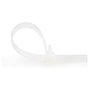 StarTech.com Bridas de Nylon Reutilizables 254x7mm Blanco 100 Stck