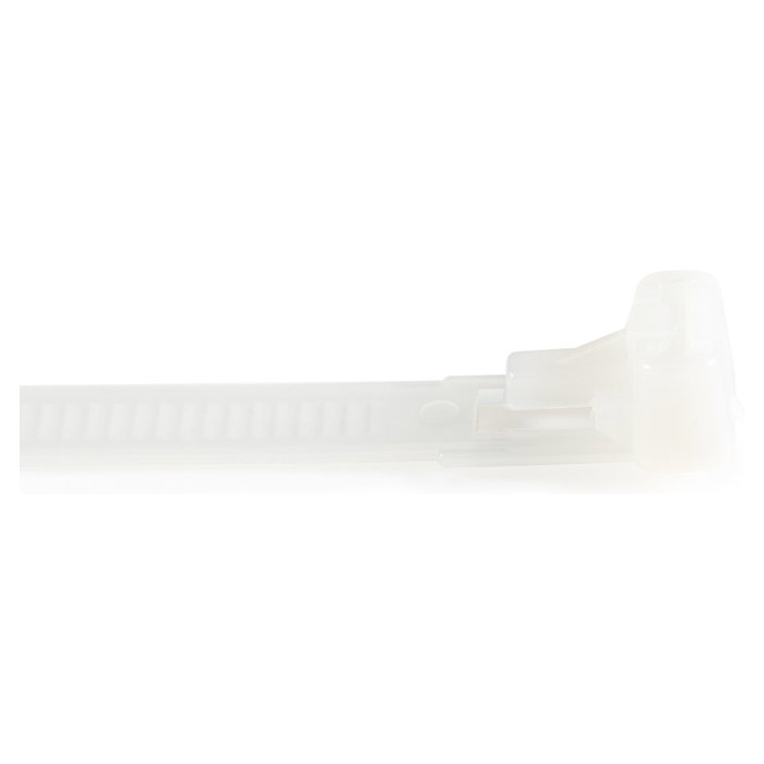 StarTech.com Bridas de Nylon Reutilizables 254x7mm Blanco 100 Stck
