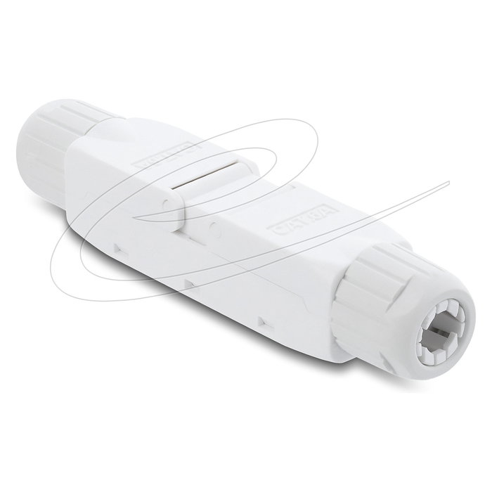 DeLOCK Conector de cable de red 91126, LSA a LSA Categoría 6A sin blindaje, sin herramientas, blanco