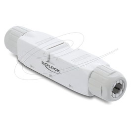 DeLOCK Conector de cable de red 91126, LSA a LSA Categoría 6A sin blindaje, sin herramientas, blanco