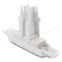 DeLOCK 91126 Conector de red LSA a LSA Cat.6A sin blindaje blanco