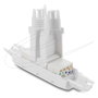 DeLOCK Conector de cable de red 91126, LSA a LSA Categoría 6A sin blindaje, sin herramientas, blanco