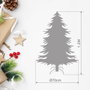 Bambasy Árbol de navidad artificial nevado Lemper 1,2 m 300 ramas