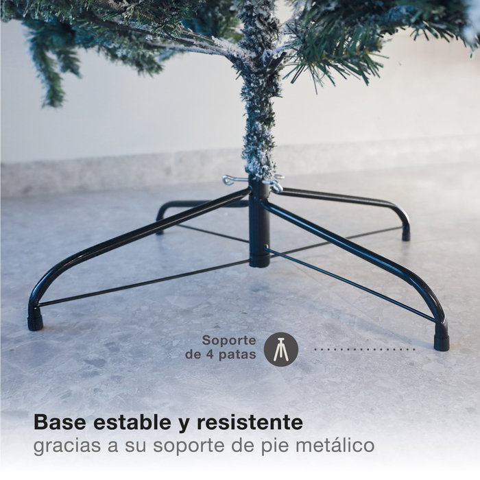 Bambasy Árbol de navidad artificial nevado Lemper 1,2 m 300 ramas
