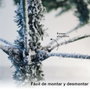 Bambasy Árbol de navidad artificial nevado Lemper 1,2 m 300 ramas