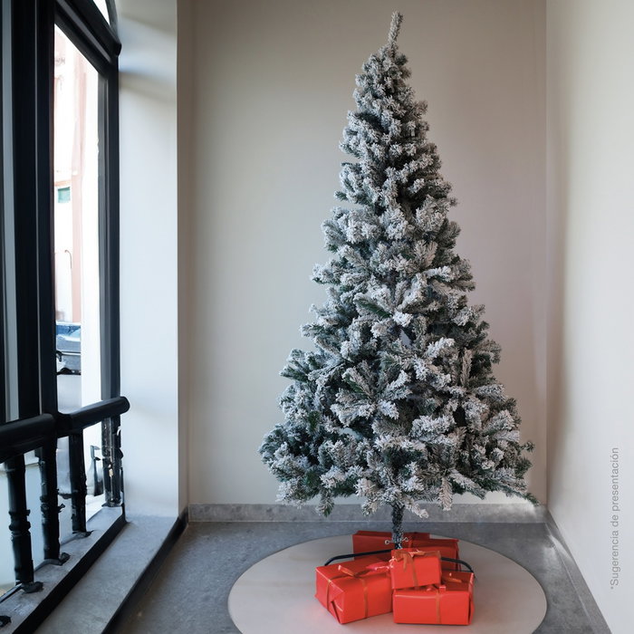 Bambasy Árbol de navidad artificial nevado Lemper 1,2 m 300 ramas