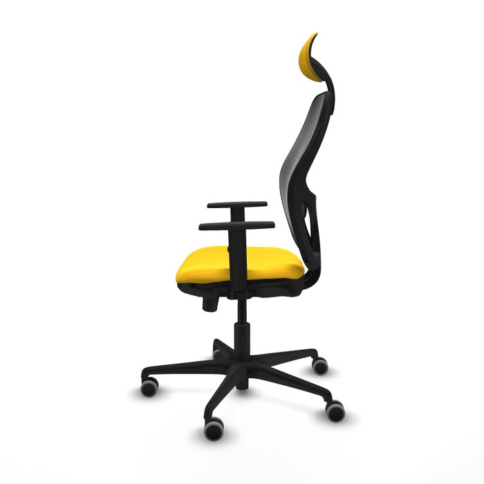 PIQUERAS Y CRESPO Silla de oficina Jorquera Amarillo y Negro