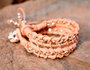 Innspiro Cordón de Cuero Metálico Dorado 1,0 mm, 100 m