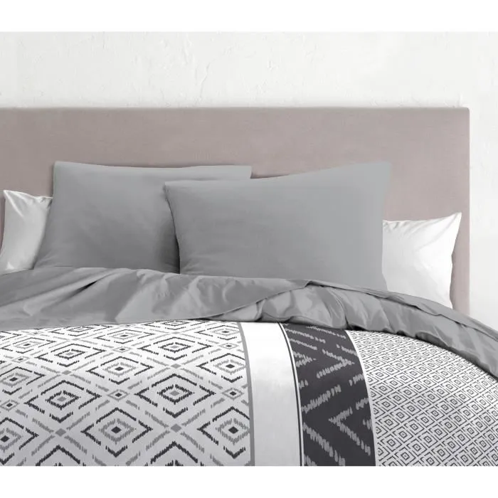 Home Linge Passion HOM3701393718622 Juego de 2 fundas de almohada - 63 x 63 cm - Gris claro Home Linge Passion HOM3701393718622 Juego de 2 fundas de almohada - 63 x 63 cm - Gris claro