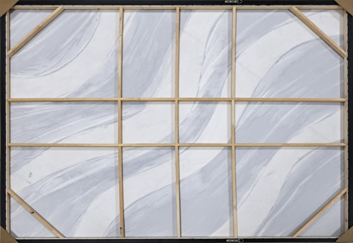 DKD Home Decor Cuadro Moderno 3D Azul Poliéster PS 140x180 cm