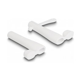 DeLOCK Set de 2 fundas antipolvo para USB Type-C™ y Apple Lightning™ Blanco