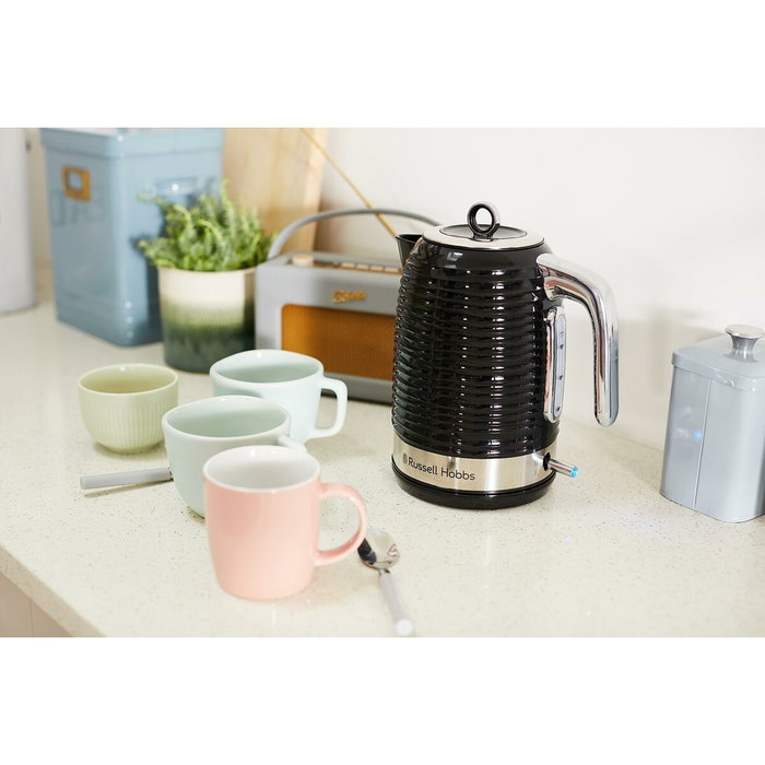 Russell Hobbs Inspire 24361-70 Hervidor Eléctrico 1,7L Negro y Plateado Russell Hobbs Inspire 24361-70 Hervidor Eléctrico 1,7L Negro y Plateado