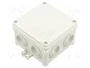 SIMET Caja de conexiones gris IP54 88x88x58mm
