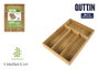 Inde Organizador de Cubiertos de Bambú 34,3 cm x 25,4 cm x 4,6 cm (12 Unidades)