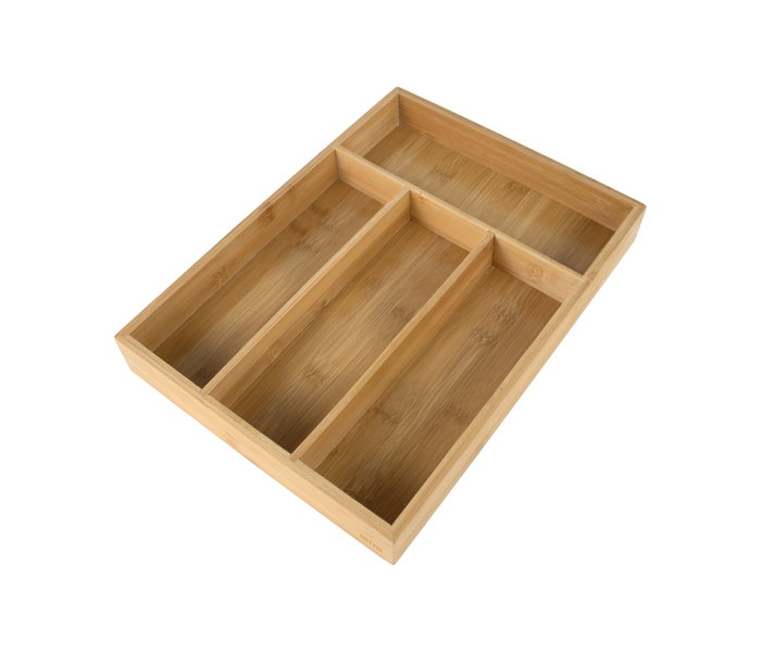 Inde Organizador de Cubiertos de Bambú 34,3 cm x 25,4 cm x 4,6 cm (12 Unidades)