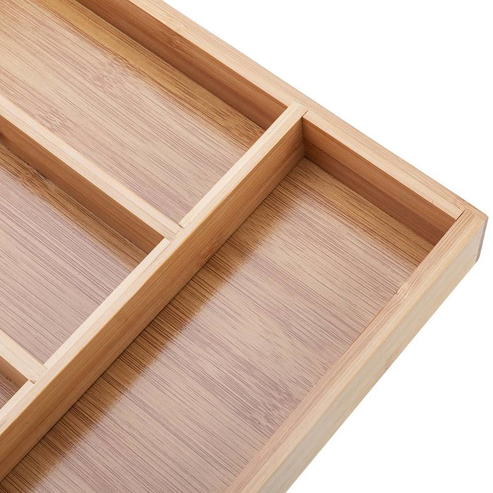 Inde Organizador de Cubiertos de Bambú 34,3 cm x 25,4 cm x 4,6 cm (12 Unidades)