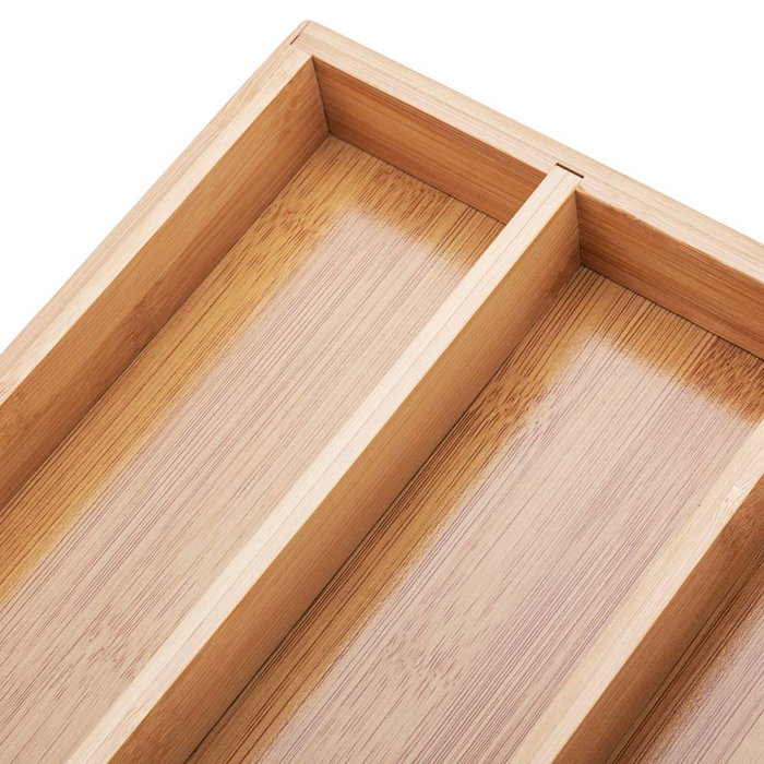 Inde Organizador de Cubiertos de Bambú 34,3 cm x 25,4 cm x 4,6 cm (12 Unidades)