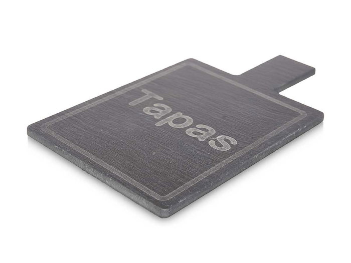 Kinvara Tabla Cuadrada de Bambú y Pizarra para Tapas 19 x 11 x 1.5 cm (Set de 48) Kinvara Tabla Cuadrada de Bambú y Pizarra para Tapas 19 x 11 x 1.5 cm (Set de 48)