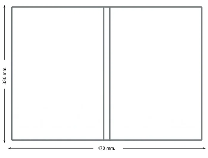 Q-connect Funda portadocumentos folio doble 180 micras transparente 330x470mm Q-connect Funda portadocumentos folio doble 180 micras transparente 330x470mm