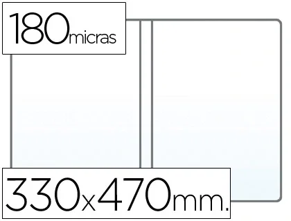 Q-connect Funda portadocumentos folio doble 180 micras transparente 330x470mm Q-connect Funda portadocumentos folio doble 180 micras transparente 330x470mm