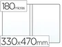 Q-connect Funda portadocumentos folio doble 180 micras transparente 330x470mm