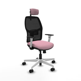 PIQUERAS Y CRESPO Silla Alfera Rosa con Apoyo Lumbar y Cabecero Regulable
