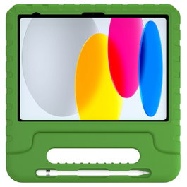 DEQSTER Kids Case Funda para iPad 10 y 11.ª Gen con Protector de Pantalla, Verde