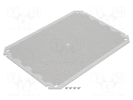 FIBOX Placa de ensamblaje de plástico perforada